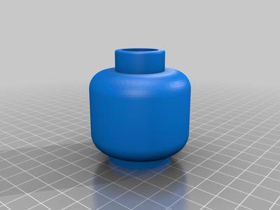 Large scale LEGO Minifig Head (Head Only) Without Face