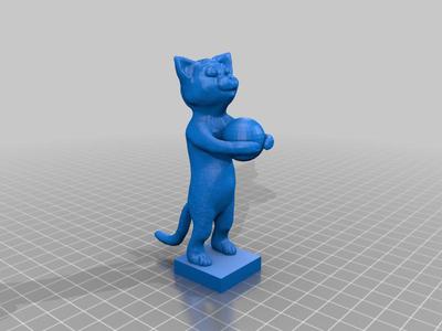 Cat with ball