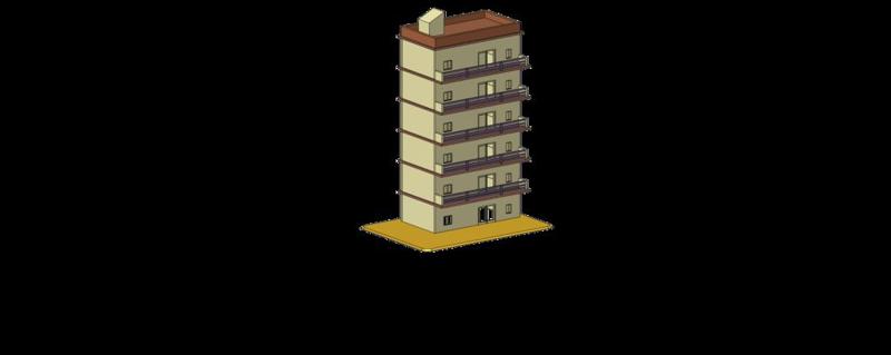 Edificio  6 plantas Escala n Maqueta de tren