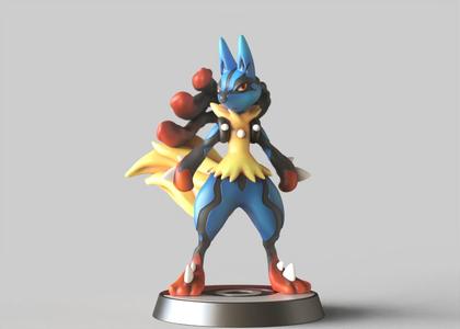 MEGA LUCARIO - POKÉMON FIGURINE - POKÉMON UNITE