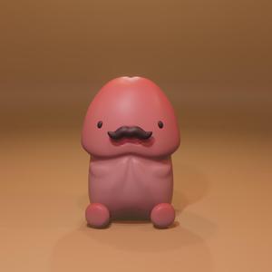 OCHINCHIN CUTE FIGURE + Moustache/ PENIS CUTE FIGURE + CHICHI FREE FIGURE