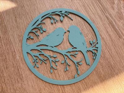 Birds on a Tree Wallart Decoration   