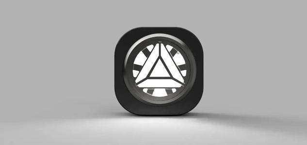 The pump cap on the TITAN AIO cooler IRON MAN   