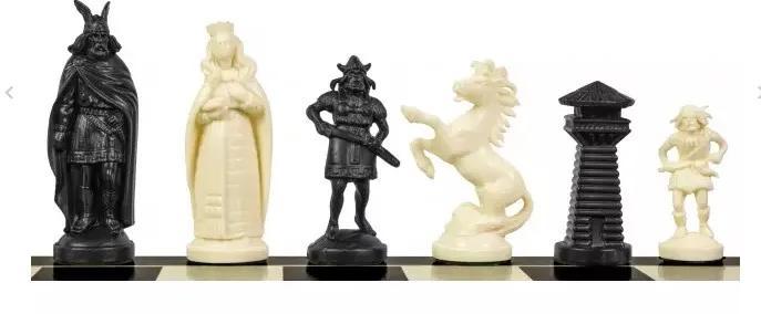 deluxe viking chess set   