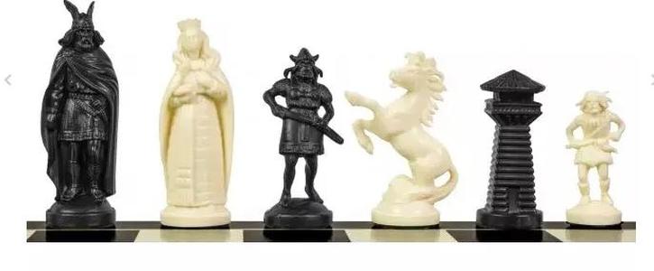deluxe viking chess set   