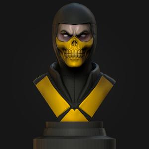 Scorpion Mortal Kombat bust