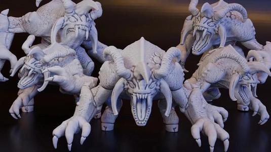 Sangzor "Bloodhorn" Demon (DND / TTRPG)   