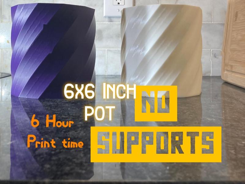 Modern Plant Pot 6x6in