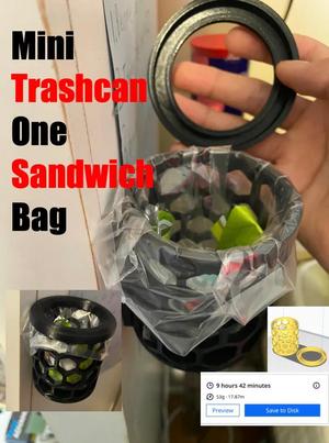 Mini Trash Can   