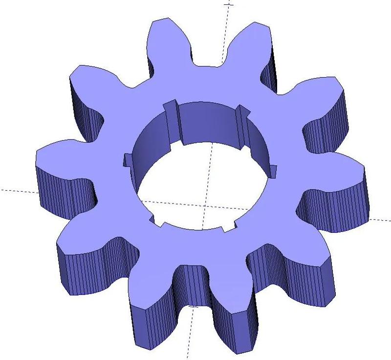 10, 12, 22 and 30 tooth gears   