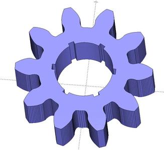 10, 12, 22 and 30 tooth gears   