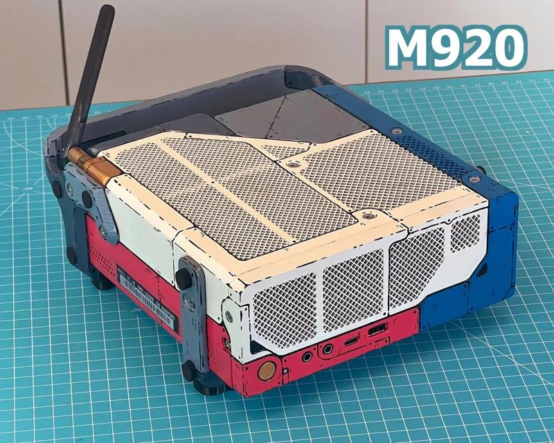 Lenovo M920 - Two slots GPU - 3D Case Model - Artistic Sci-fi Design   