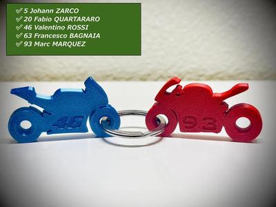 Porte clé moto - motorcycle key holder   