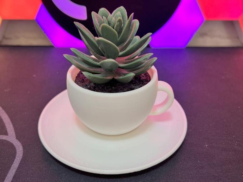 IKEA Flower Pot Cup and Plate Set