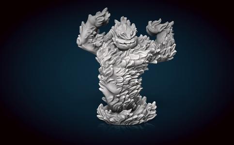 Strong Fire Elemental Miniature