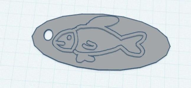 Fish keychain   