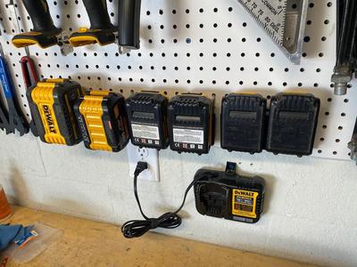 DeWalt 20V/60V Battery Pegboard NO SUPPORTS   