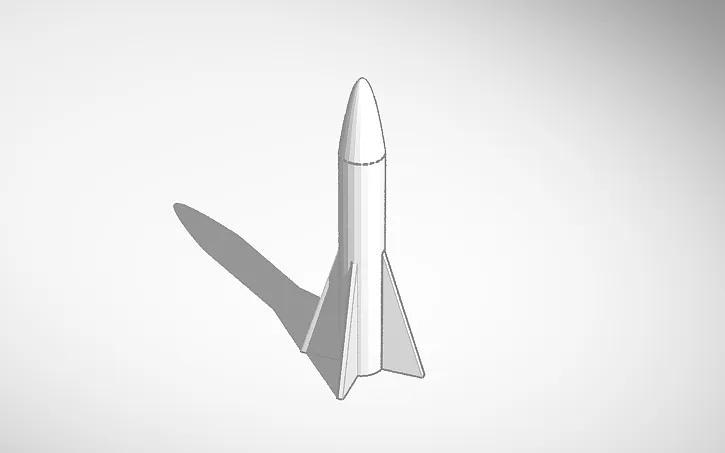 3d rocket model   