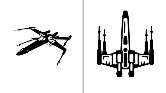 Star Wars Wall Art X-Wing (2 models)   