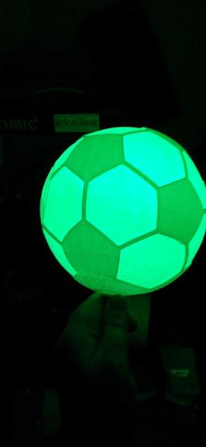Soccer ball lamp with support