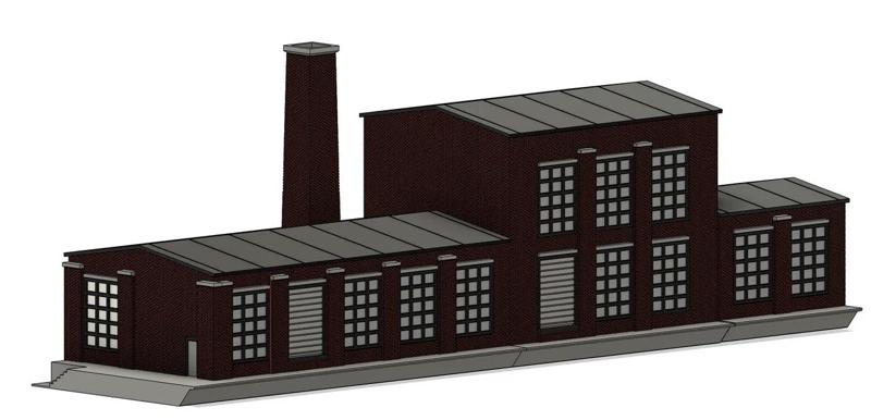 N scale narrow side industry   