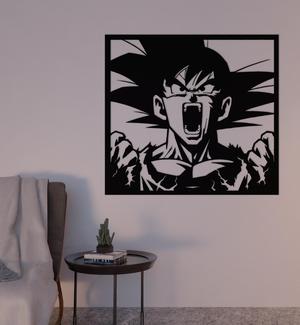 WALL DECORATION GOKU DRAGON BALL 2D WALL ART