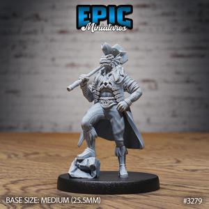 Dragonborn Pirate ‧ DnD Miniature ‧ Tabletop Miniatures ‧ Gaming Monster ‧ 3D Model ‧ RPG ‧ DnDminis ‧ STL FILE