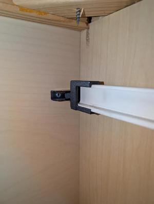 Quick Attach Cabinet Rail Bracket   