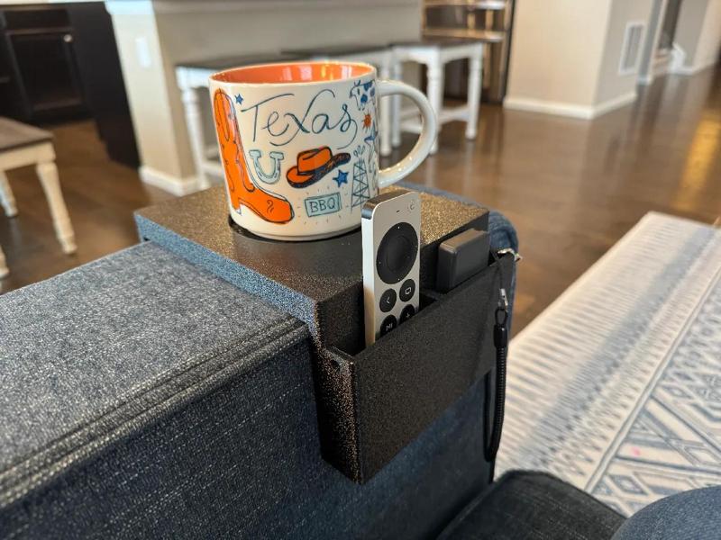 Lovesac Sactional cupholder w/remote slots   