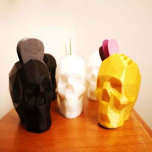 Guitar Pick Holder - Low Poly Skull remix