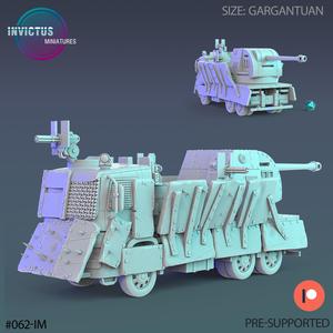 Wasteland Wheel Fortress / Roving Vehicle / Alien War Construct / Steampunk Battle Robot / Invasion Army / Cyberpunk / Sci-Fi Encounter
