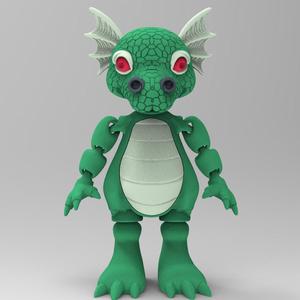 Articulated Dragon V1 and V1 bis color