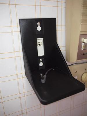 phone wall outlet shelf   