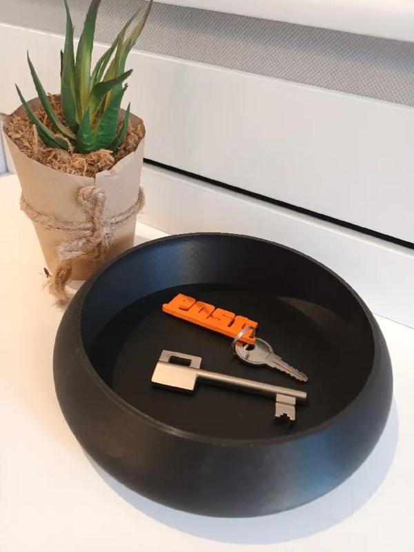 Modern Minimalist Round Key and coin bowl   