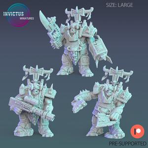 Orc Dreadnought Set / Warship Soldier / Male Space Warrior / Alien Base Predator / Cyberpunk Headhunter / Cosmic Invasion Army / Trooper Attack / Sci-Fi Encounter