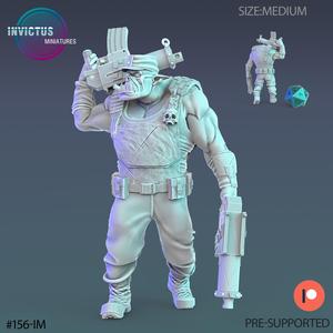 Orc Veteran Walking / Warship Soldier / Space Warrior / Alien Base Predator / Cyberpunk Headhunter / Cosmic Invasion Army / Trooper Attack / Sci-Fi Encounter