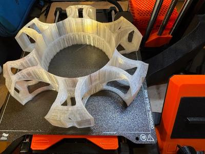 Drying Carousel for silica gel spool container in empty Prusament spool   