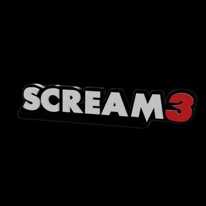 3D MULTICOLOR LOGO/SIGN - Scream 3