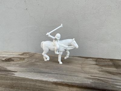 Pole with articulated arm