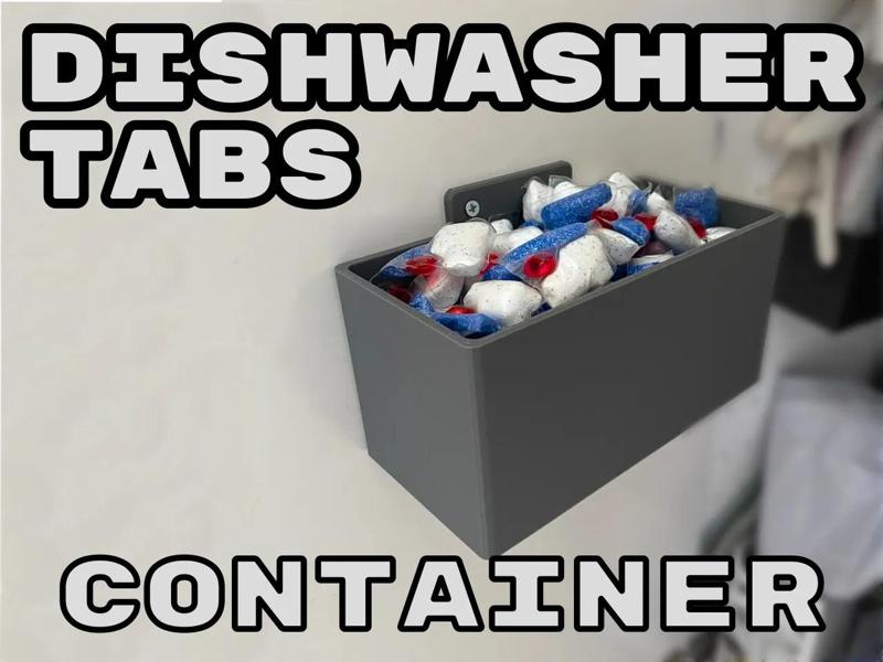Dishwasher tablets container   