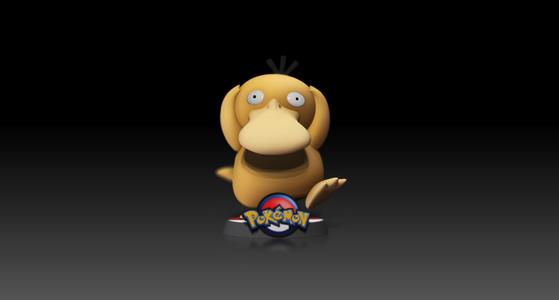 Psyduck version01(standing pose) - POKÉMON FIGURINE - 3D PRINT MODEL