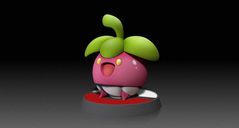 Bounsweet  - FAN ART - POKÉMON FIGURINE - 3D PRINT MODEL