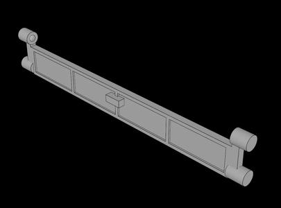 Lego Compatible (4219a.dat) Roller Door with Handle   