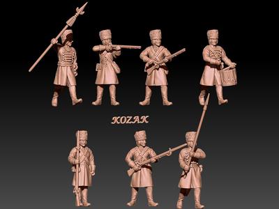 russian grenadiers in hungarian uniform (1696-1704) set 1