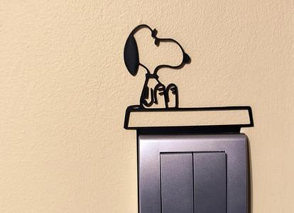 Snoopy Light Switch / Outlet Decoration – 3D Printable Model 13   