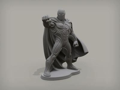 Luxar, Superhero Statue   