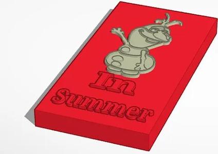 In Summer Plaque (Frozen)   