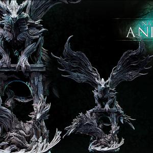 Forest Dragon Family Diorama (male, female, 2 babies)