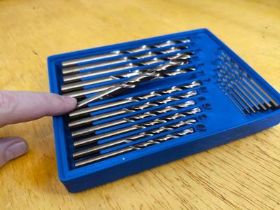 Gridfinity 3x2 - Metric 19 pcs Drill Bit Set   