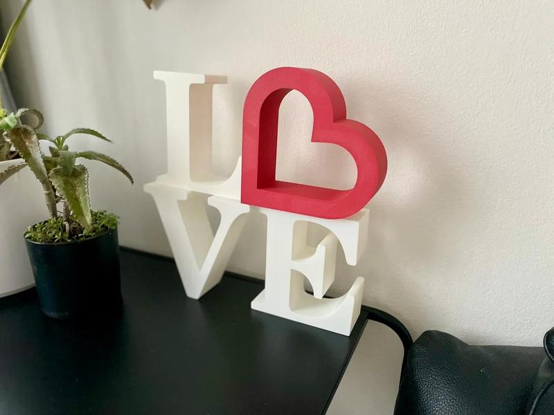 LOVE Letters For Your Shelf Decor - Valentines Day   
